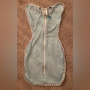 Love to Dream Blue Sleep Sack with Striped Trim